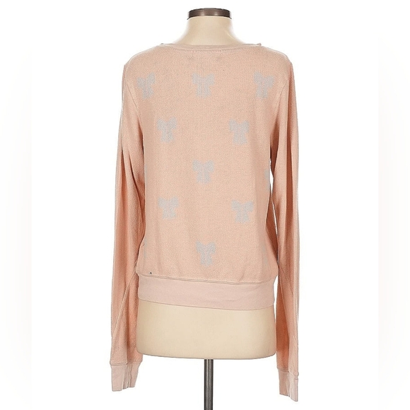 WILDFOX Heart Print Studded Pullover Sweatshirt – Size XS - Picture 3 of 6